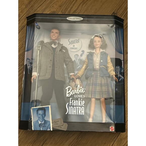 Nib- Vtg 1999 Barbie Loves Frank Frankie Sinatra Set Collectors Edition - Picture 3 of 5